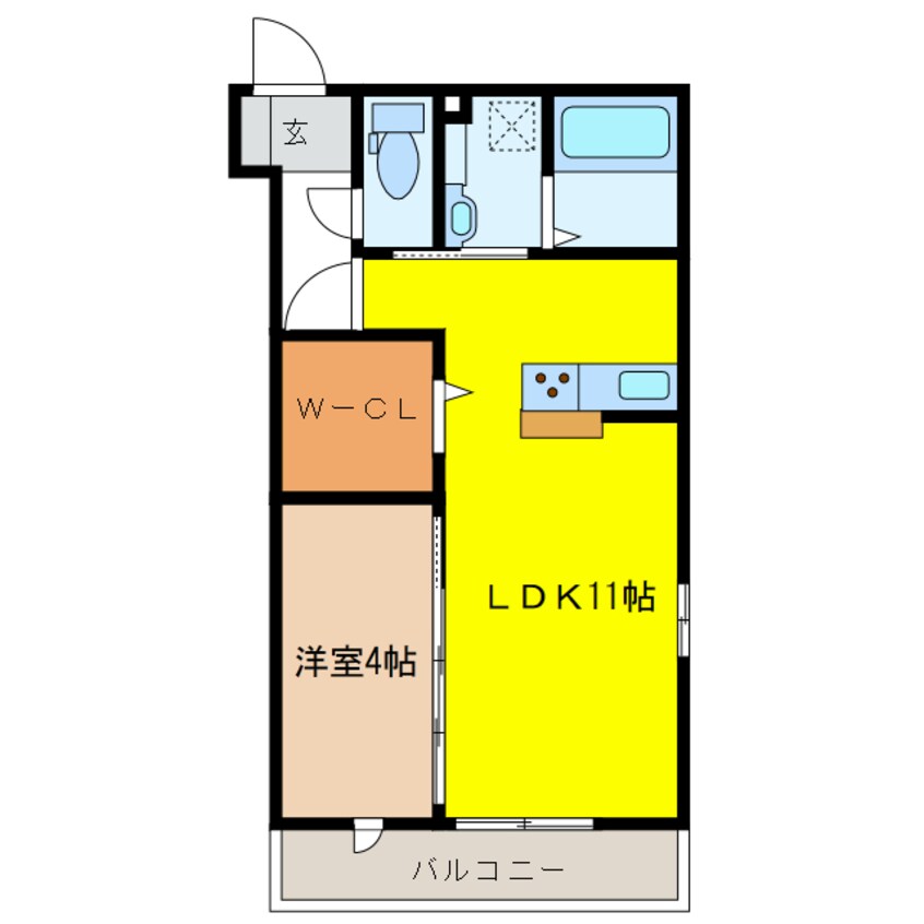 間取図 Riqueza竜田町