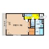 ヴェル ドミール 1Kの間取り