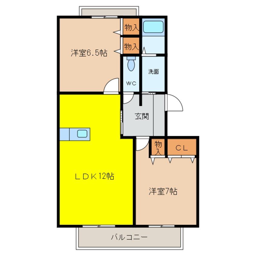 間取図 シャンテミヤ