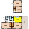 天池貸家 4DKの間取り