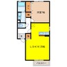 サンフローラル岐阜東 1LDKの間取り