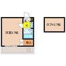 月会町レジデンス 1Kの間取り