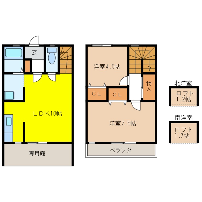 間取図 ドゥエル本石