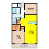 名南ヴィレッジ 2LDKの間取り