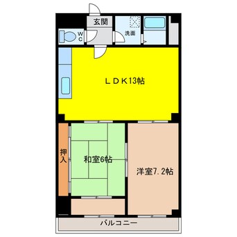 間取図 ハイツ元住