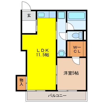 間取図 クイール加納