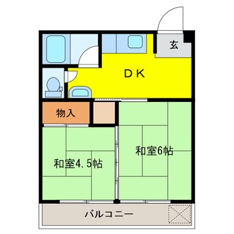 間取図 パストラルハイツ岐阜羽島