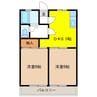 ロイヤルハイツ 2DKの間取り