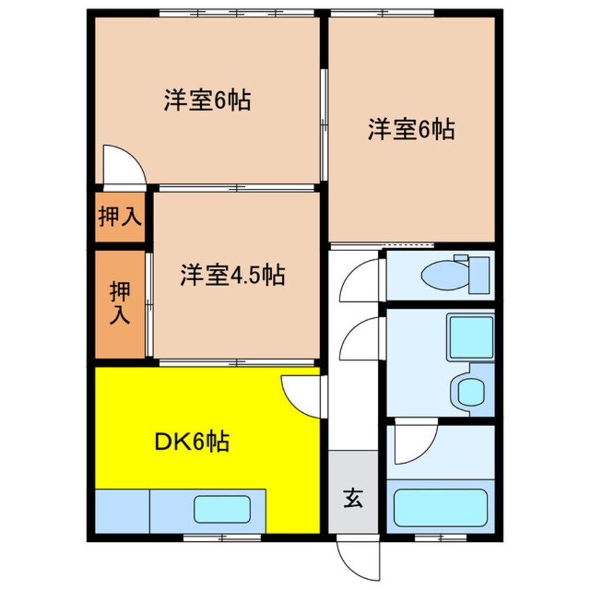 間取図 野垣様円城寺借家