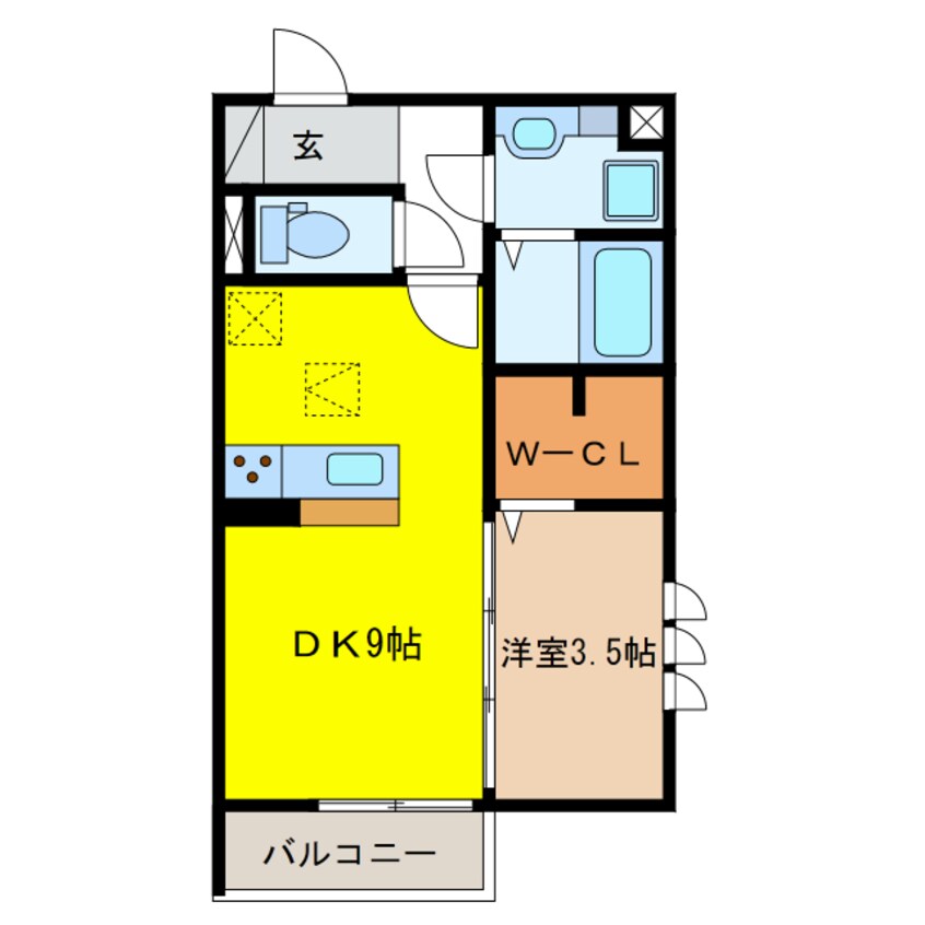 間取図 ヴァイスハイト中広江