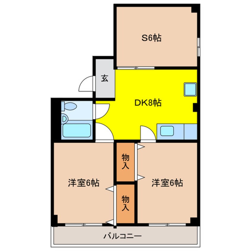 間取図 アシスト第5岐阜マンション