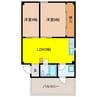 ハヤシビル 2LDKの間取り