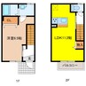 Maisonette land 岐南 1LDKの間取り