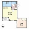 コンフォート東駒爪 1LDKの間取り