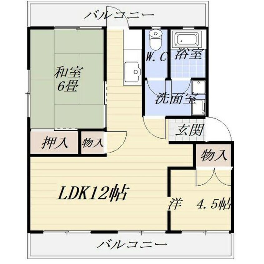 間取図 コーポ水崎