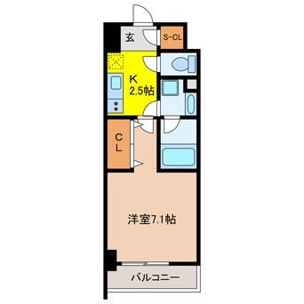 間取図 ルネフラッツ岐阜駅前