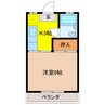コーポMYM 1Kの間取り