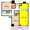 ライオンズ岐阜プレミストタワー35 2LDKの間取り