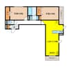 D-ROOM茜部本郷 2LDKの間取り