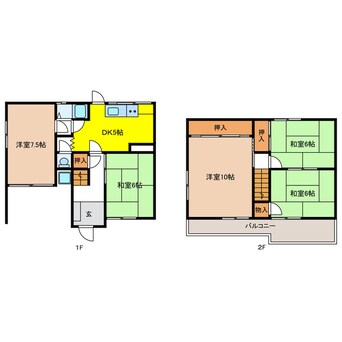 間取図 野一色1丁目戸建