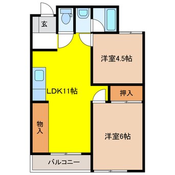 間取図 コーポ大畑