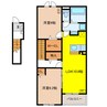 カーサ　ノア　Ⅰ 2LDKの間取り
