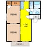 グランデール明見 2LDKの間取り