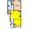 エステートG2 1LDKの間取り