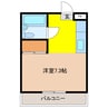 メゾンドプリモ 1Rの間取り