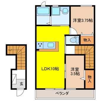 間取図 リーブルファイン領下