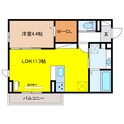 D-ROOM茜部中島の間取図