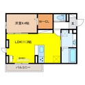 D-ROOM茜部中島の間取図