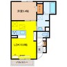 D-ROOM茜部中島 1LDKの間取り