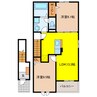パインフィールドⅡ 2LDKの間取り