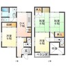 Casa茜部本郷 4DKの間取り