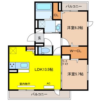 間取図 ローザセレスト　Ⅰ