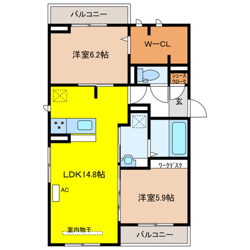 間取図 ローザセレスト　Ⅰ