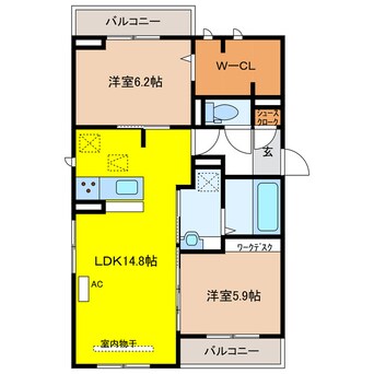 間取図 ローザセレスト　Ⅱ