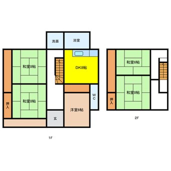 間取図 岐阜市岩地戸建て