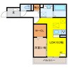 仮）D-ROOM岐南町下印食 1LDKの間取り