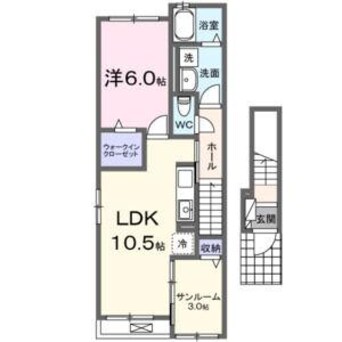 間取図 メゾンアンジュ琴塚C