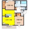 D-ROOM加納矢場町 2LDKの間取り