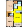 サザンクロス 2LDKの間取り