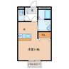 シティハイム城南A 1Rの間取り