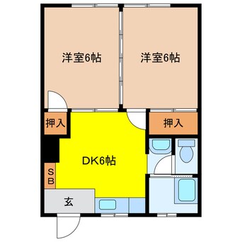 間取図 コーポ入舟