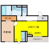 chrysanthemum岐南（クリサンサマム岐南） 1LDKの間取り