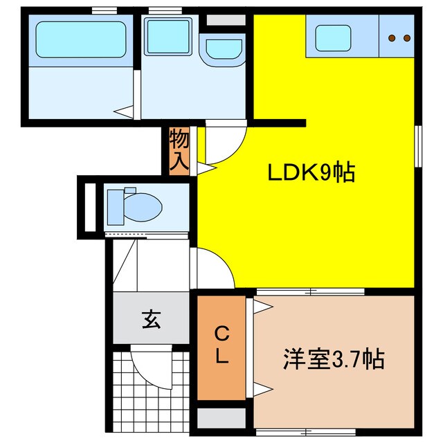 間取り図 リーブルファイン領下2