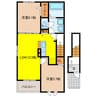 ヴァンクールⅤ 2LDKの間取り