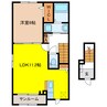 キャトル　セゾンⅠ 1LDKの間取り