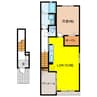 キャトル　セゾンⅢ 1LDKの間取り